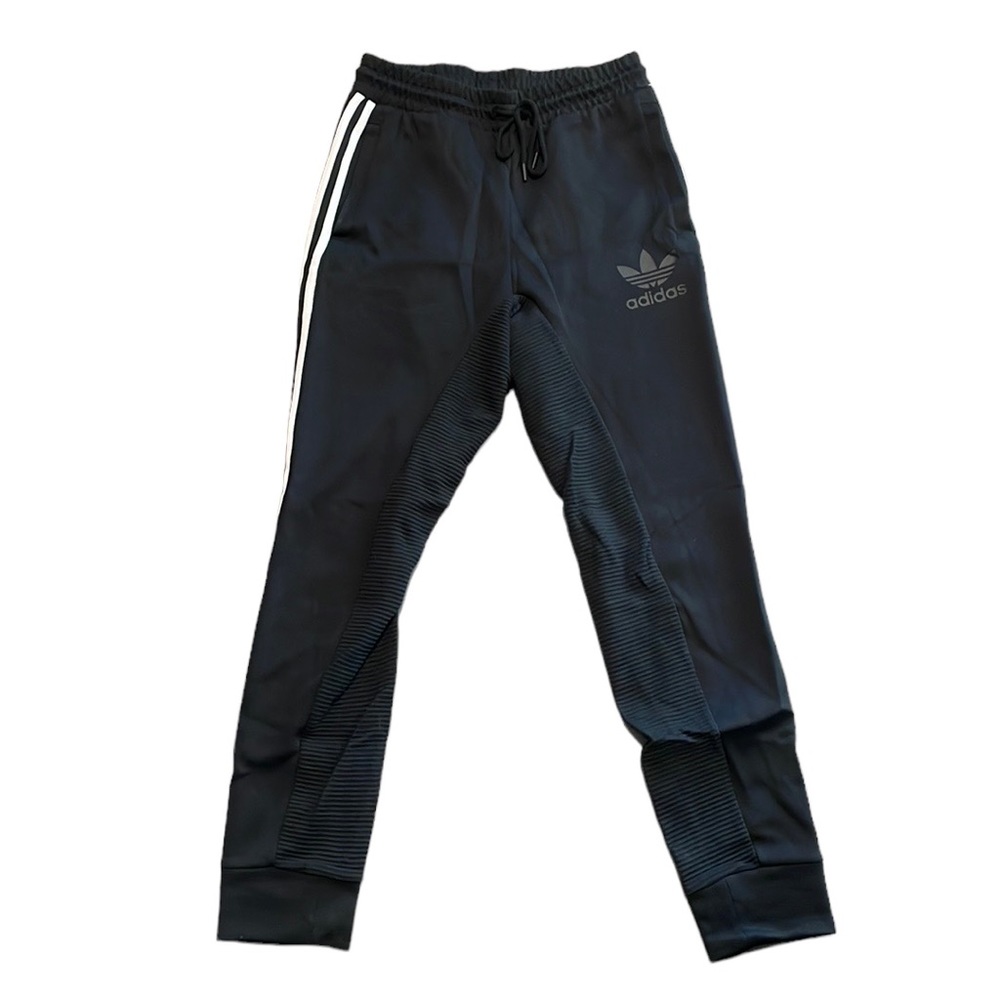NWOT Adidas Men's Classic Ribbed Black Sweatpants
